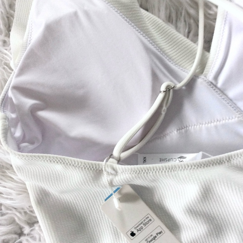 NWT Cupshe Ribbed Ruffle Swimsuit - Picture 5 of 5